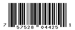 UPC barcode number 757528044251