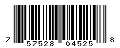 UPC barcode number 757528045258