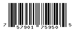 UPC barcode number 757901759505