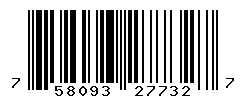 UPC barcode number 758093277327