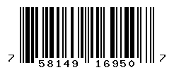 UPC barcode number 758149169507