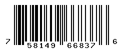 UPC barcode number 758149668376