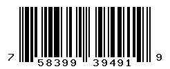 UPC 758399394919 barcode image