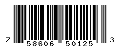 UPC barcode number 758606501253