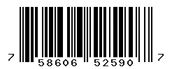 UPC 758606525907 barcode image