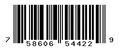 UPC barcode 758606544229