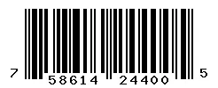 UPC barcode 758614244005