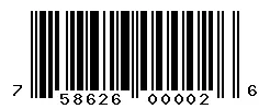 UPC barcode 758626000026