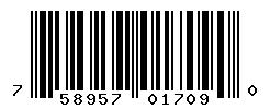UPC barcode number 758957017090