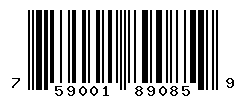 UPC barcode number 7590011890859