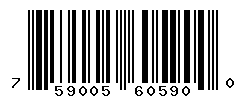 UPC barcode number 759005605900
