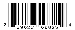 UPC barcode number 759023096254