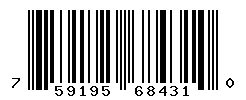 UPC barcode number 759195684310