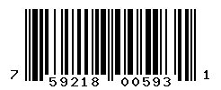 UPC barcode number 759218005931