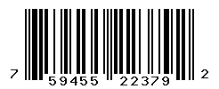 UPC barcode number 759455223792