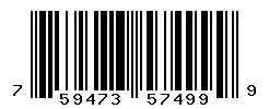 UPC barcode 759473574999
