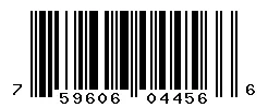 UPC barcode 759606044566