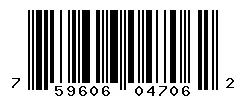 UPC barcode 759606047062