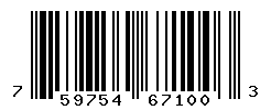 UPC barcode number 759754671003