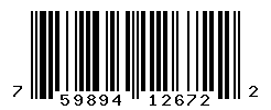 UPC barcode number 759894126722