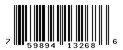 UPC barcode number 759894132686