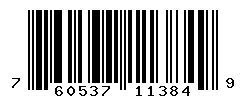 UPC barcode number 760537113849