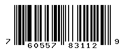 UPC barcode number 760557831129