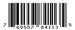 UPC barcode number 760557841135