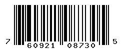 UPC barcode number 760921087305