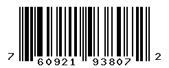 UPC barcode number 760921938072