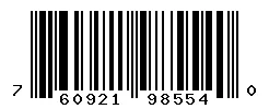 UPC barcode 760921985540