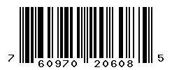 upc 760970206085 barcode image