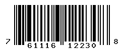 UPC barcode number 7611160122308