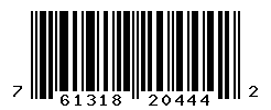 UPC barcode number 761318204442