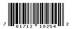 UPC 761712102542 barcode image