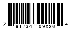UPC barcode number 761734990264