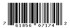 UPC barcode number 761856071742