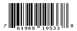 UPC barcode number 761989105338