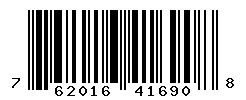 UPC barcode 762016416908