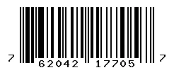 UPC barcode 762042177057
