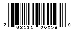 UPC barcode number 762111000569