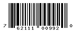 UPC barcode number 762111009920