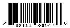UPC barcode number 762111065476