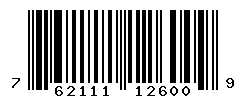 UPC barcode number 762111126009