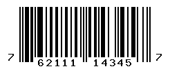 UPC barcode number 762111143457