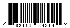 UPC barcode number 762111243140
