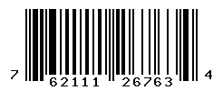 UPC barcode number 762111267634