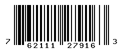 UPC barcode number 762111279163