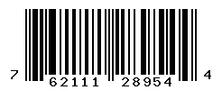 UPC barcode number 762111289544