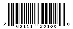 UPC barcode number 762111301000